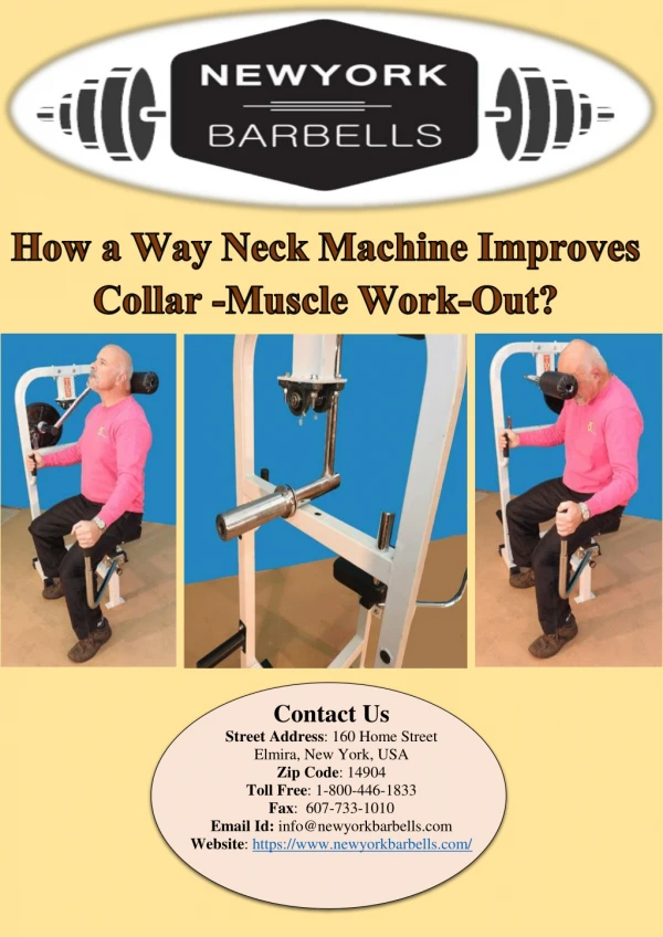 How a Way Neck Machine Improves Collar -Muscle Work-Out?
