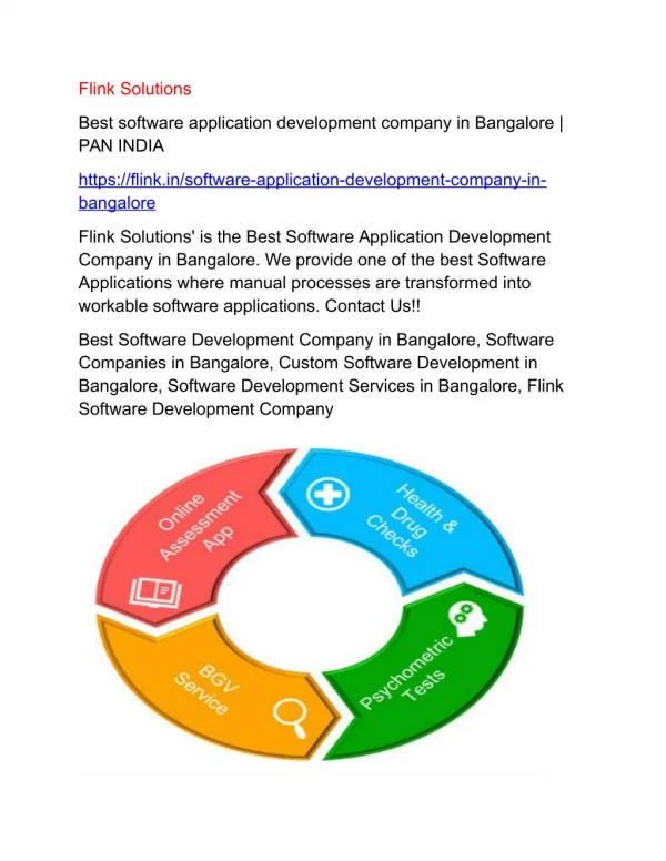 Best software application development company in Bangalore | PAN INDIA