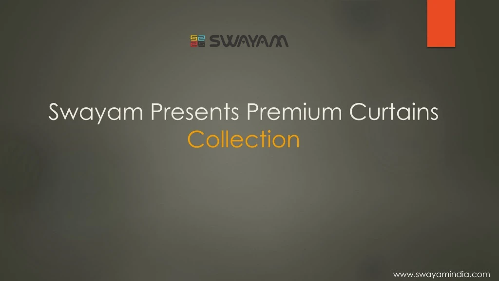 swayam presents premium curtains collection