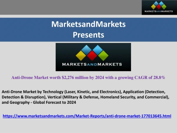 Anti-Drone Market Size | Industry Analysis and Market Forecast to 2024 | MarketsandMarkets