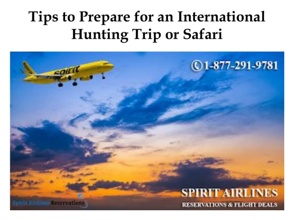 Tips to Prepare for an International Hunting Trip or Safari