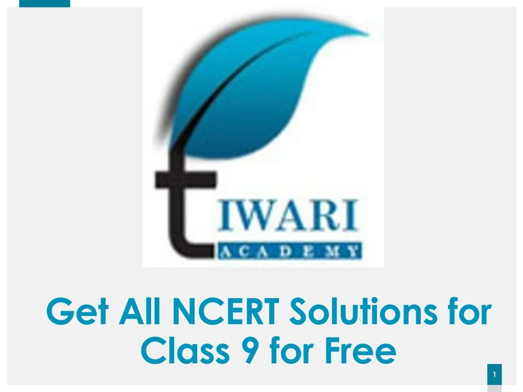get all ncert solutions for class 9 for free