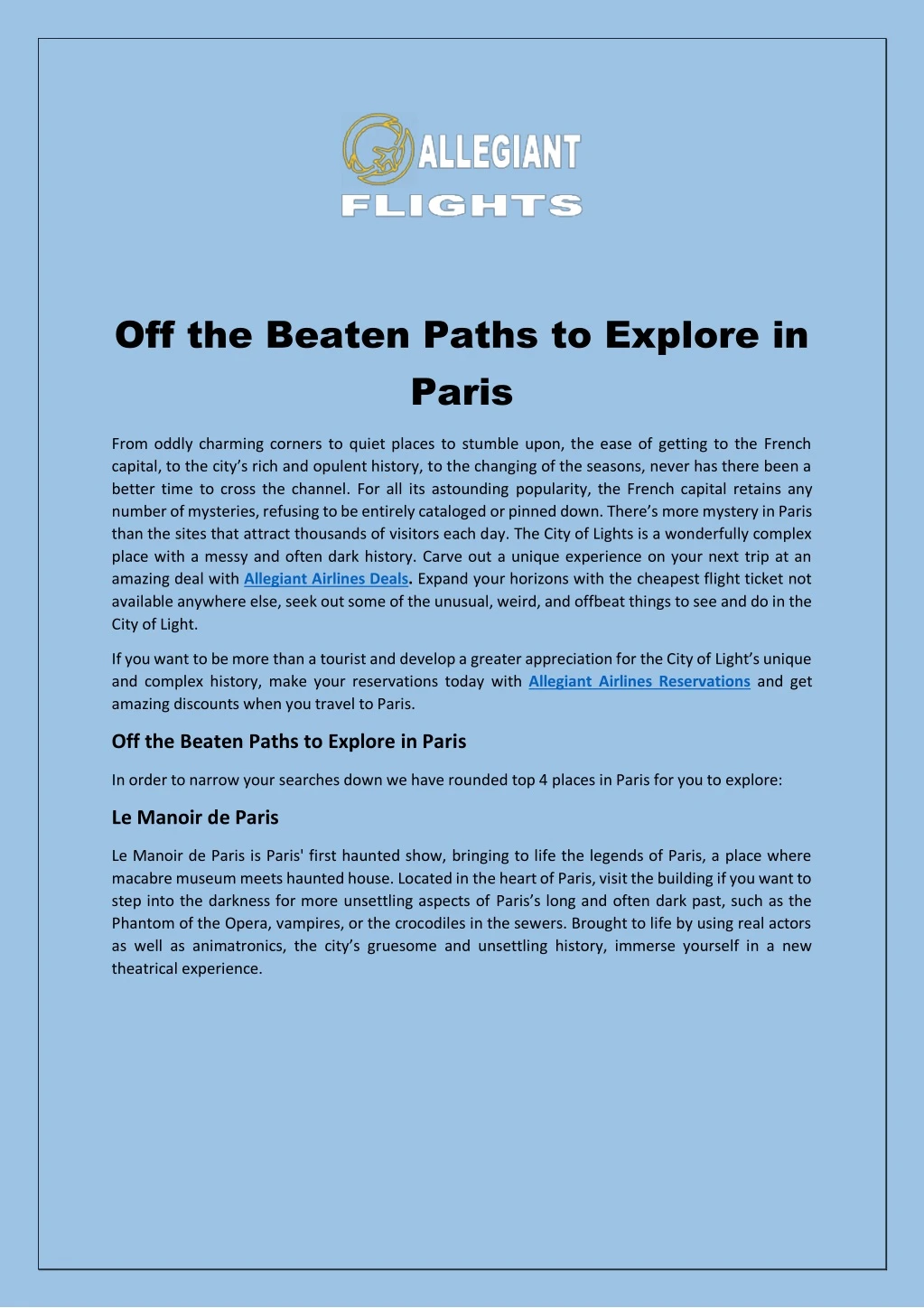 off the beaten paths to explore in paris