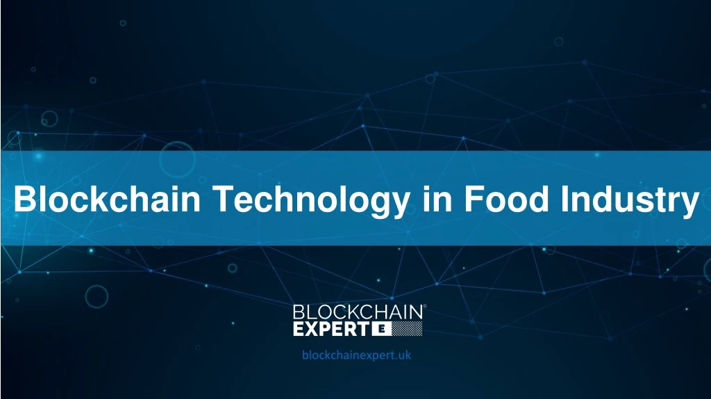 blockchain technology in food industry