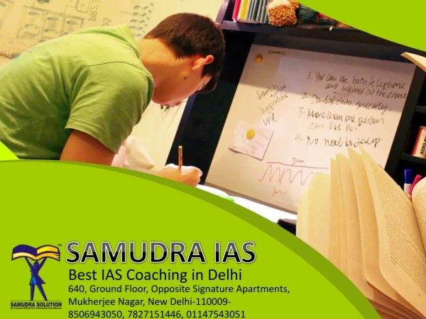 best IAS coaching in mukherjee nagar | samudra IAS