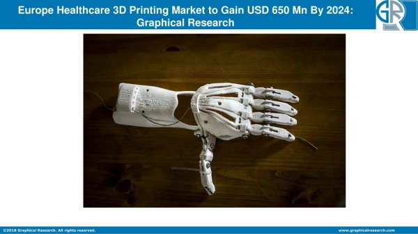 Europe Healthcare 3D Printing Market Value to Grasp Over $650 Mn by 2024