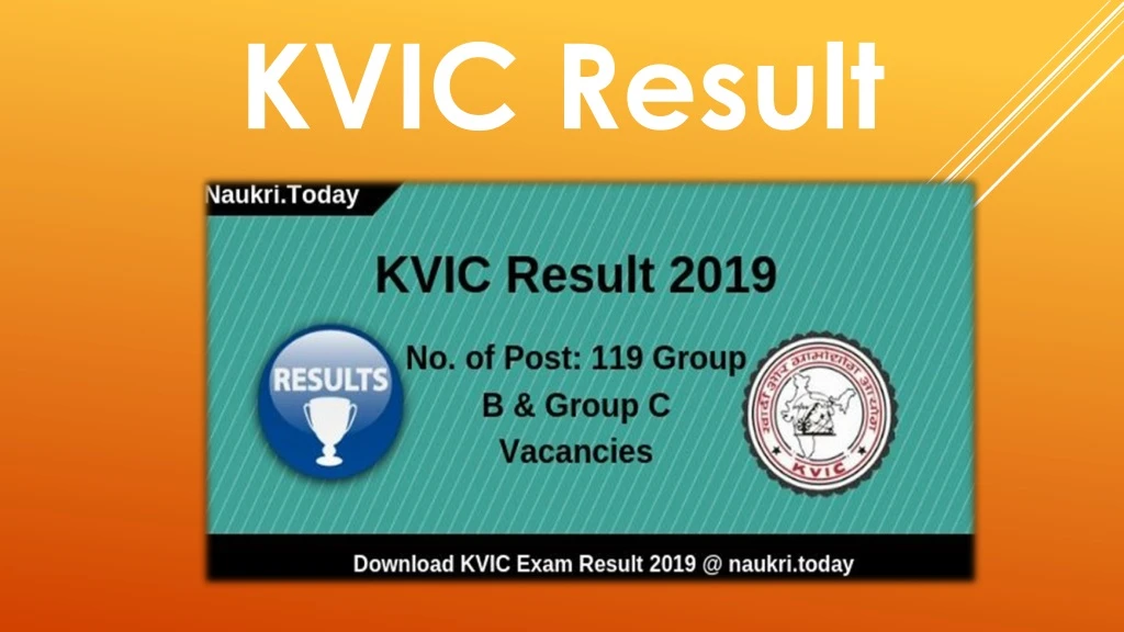 kvic result