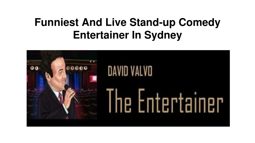 funniest and live stand up comedy entertainer in sydney