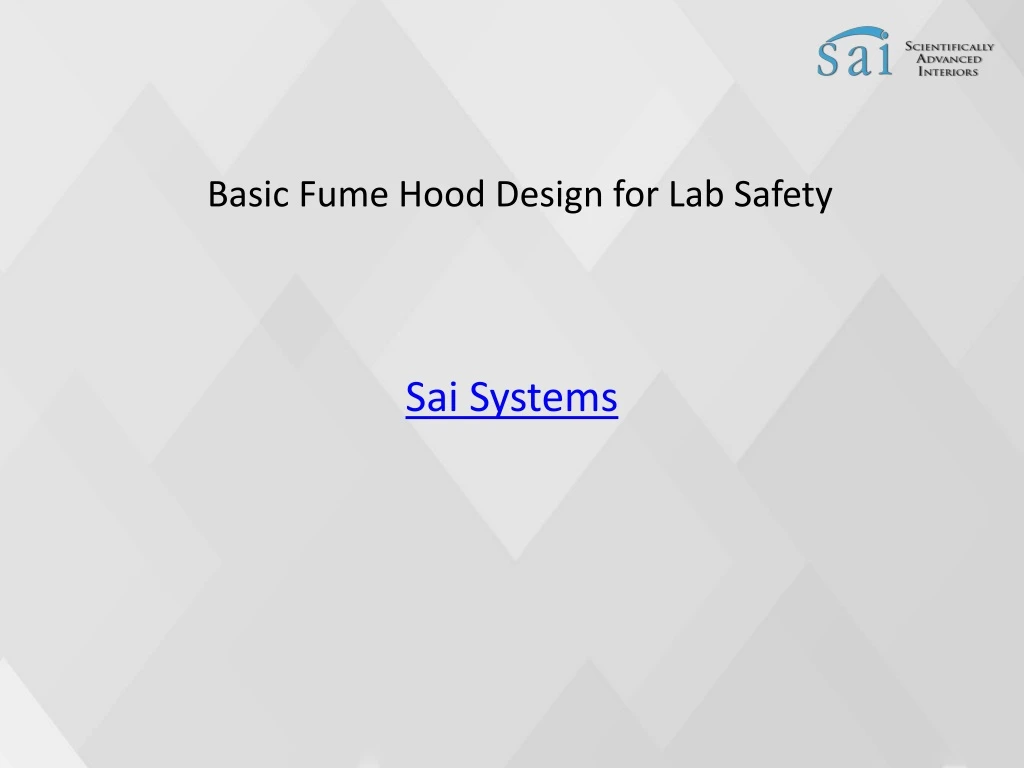 basic fume hood design for lab safety