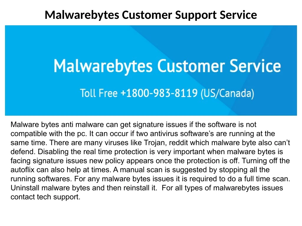 malwarebytes customer support service