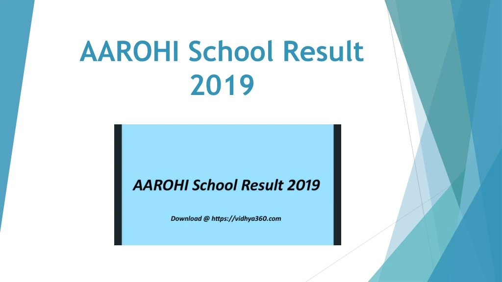 aarohi school result 2019
