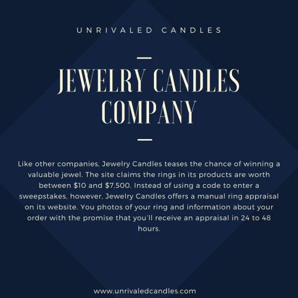 Jewelry Candles Company | Jewelry Candles | Unrivaled Candles