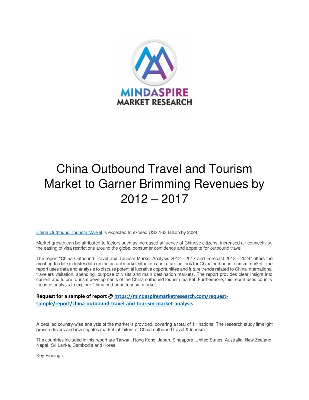 china outbound travel and tourism market