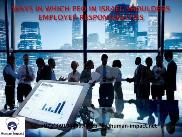 Ways in which PEO in Israel shoulders employer responsibilities