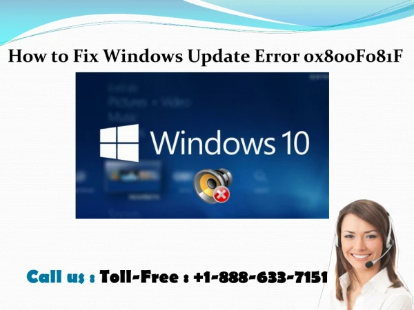 How to Fix Windows Update Error 0x800F081F?