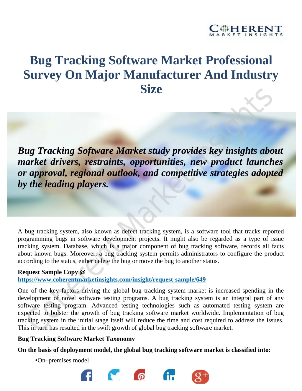 bug tracking software market professional survey