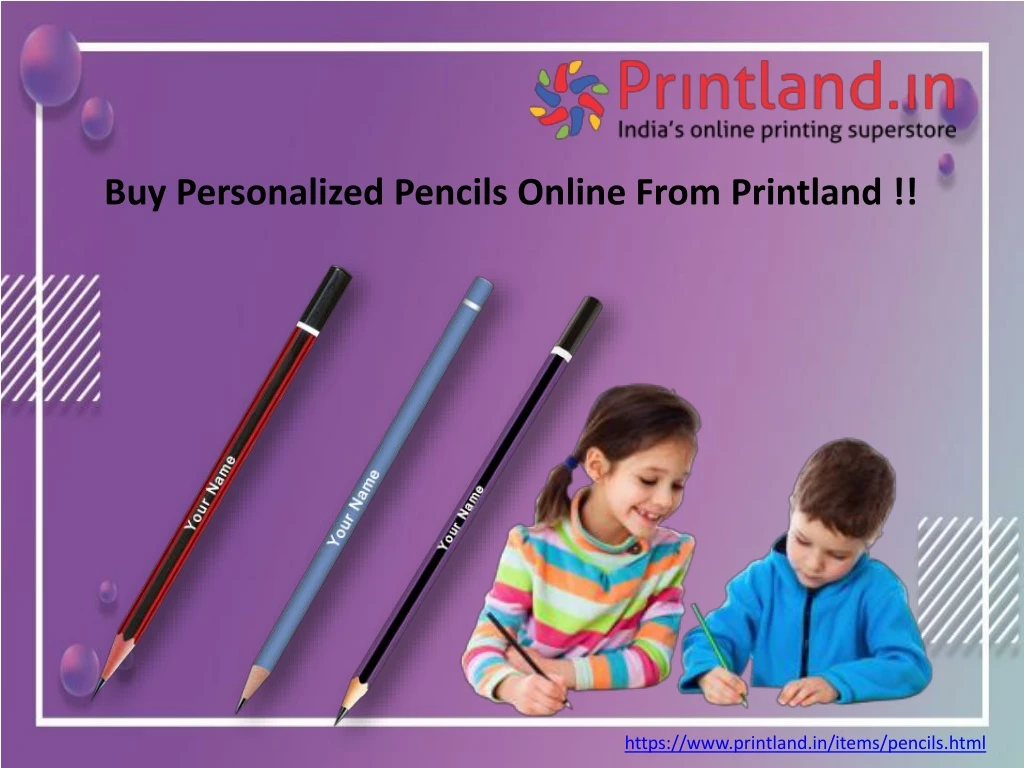 buy personalized pencils online from printland