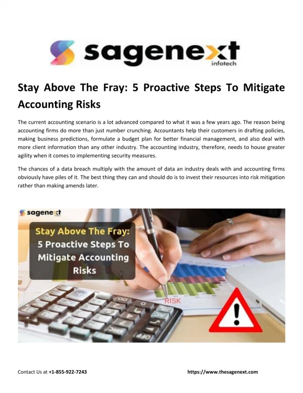 Stay Above The Fray: 5 Proactive Steps To Mitigate Accounting Risks