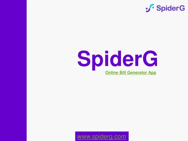 Online invoice generator | Payment Collection App | SpiderG