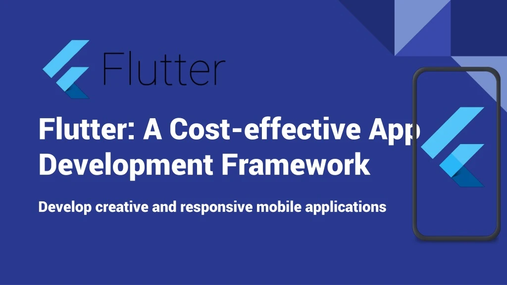 flutter a cost effective app development framework