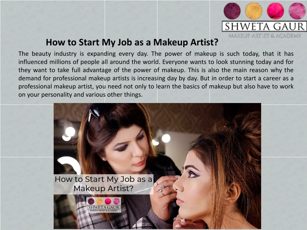 how to start my job as a makeup artist