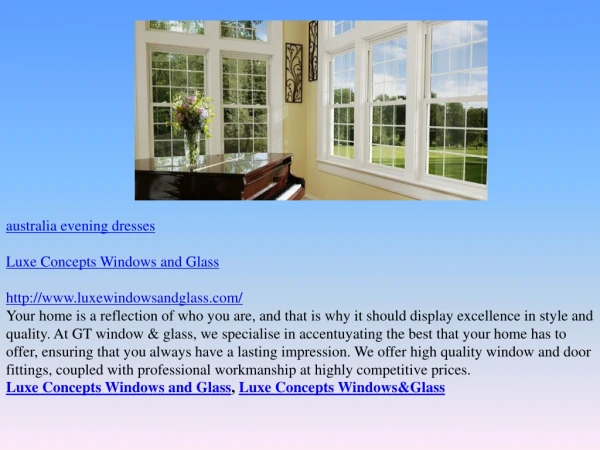 Luxe Concepts Windows and Glass