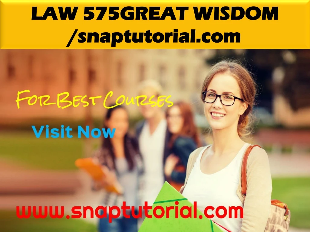 law 575great wisdom snaptutorial com