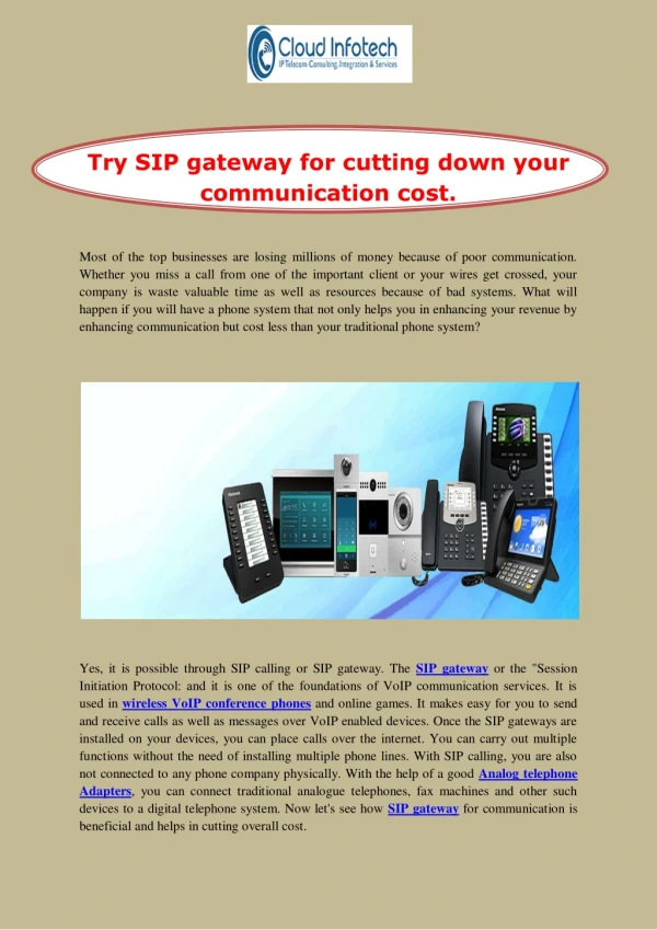 Try sip gateway for cutting down your communication cost.
