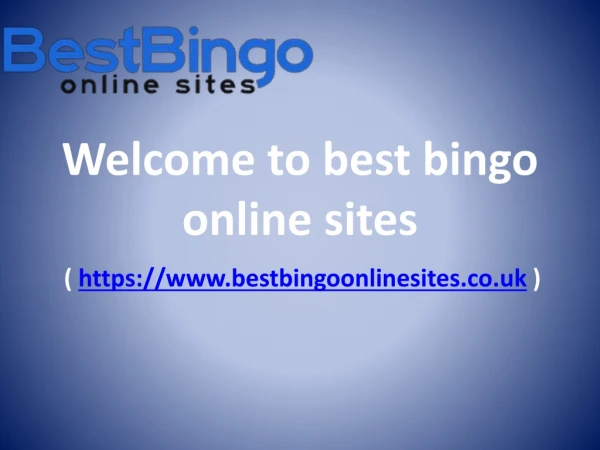 Welcome to Best bingo online sites