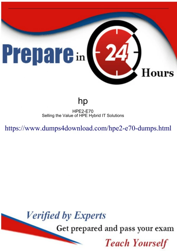 Latest And Actual HPE2-E70 Exam Dumps - Dumps4download