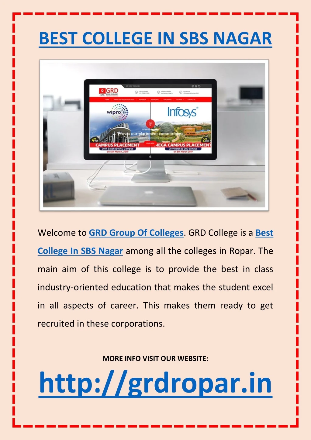 best college in sbs nagar welcome to grd group