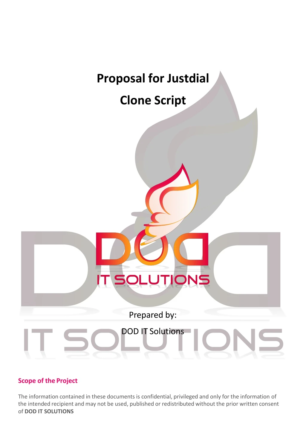 proposal for justdial clone script