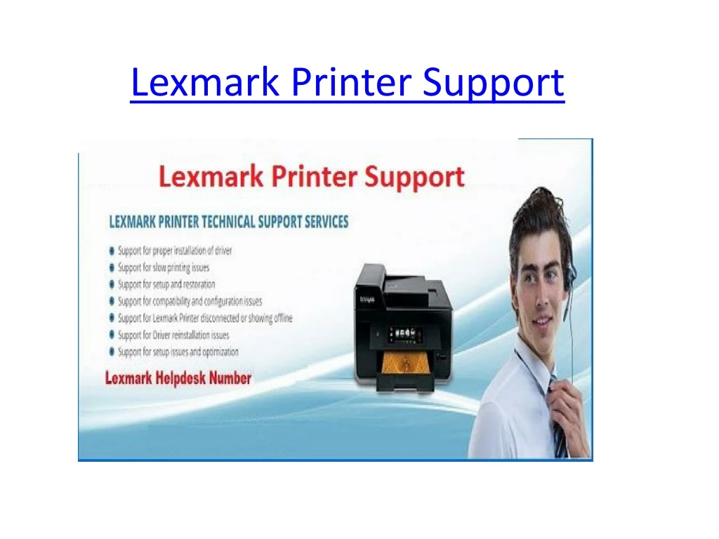 lexmark printer support