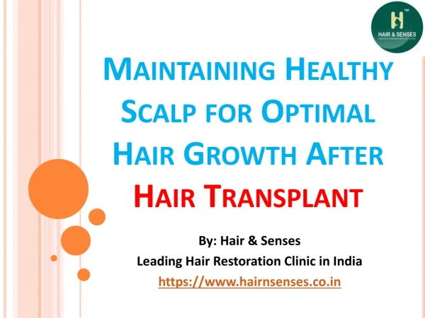 Maintaining Healthy Scalp After Hair Transplant