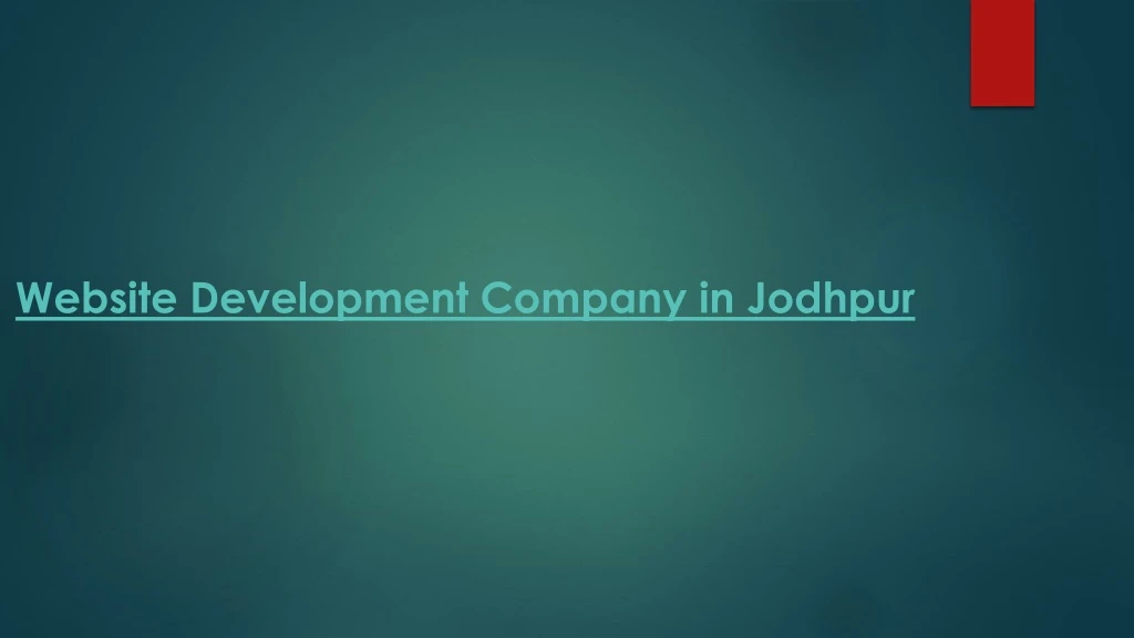 website development company in jodhpur