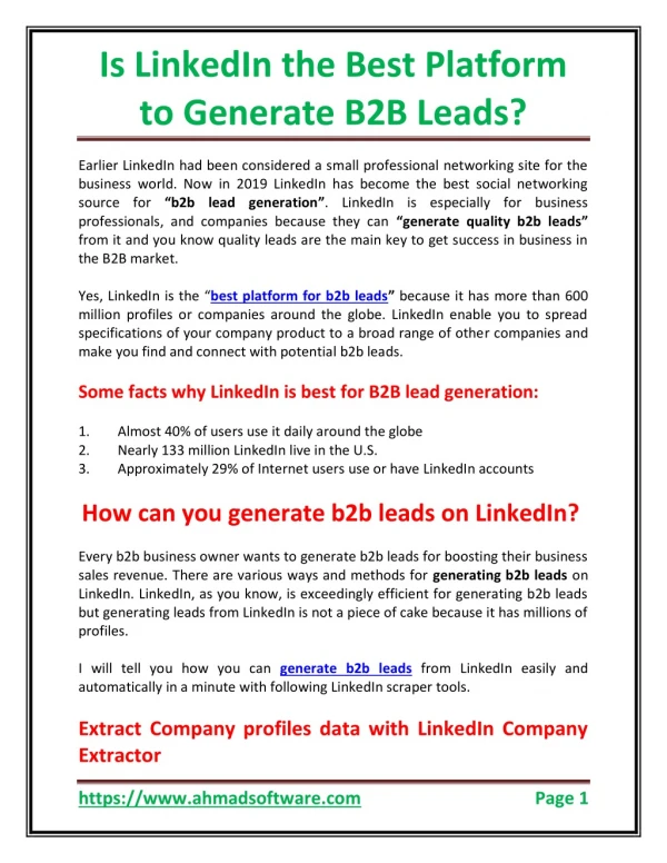 Is LinkedIn the Best Platform to Generate B2B Leads