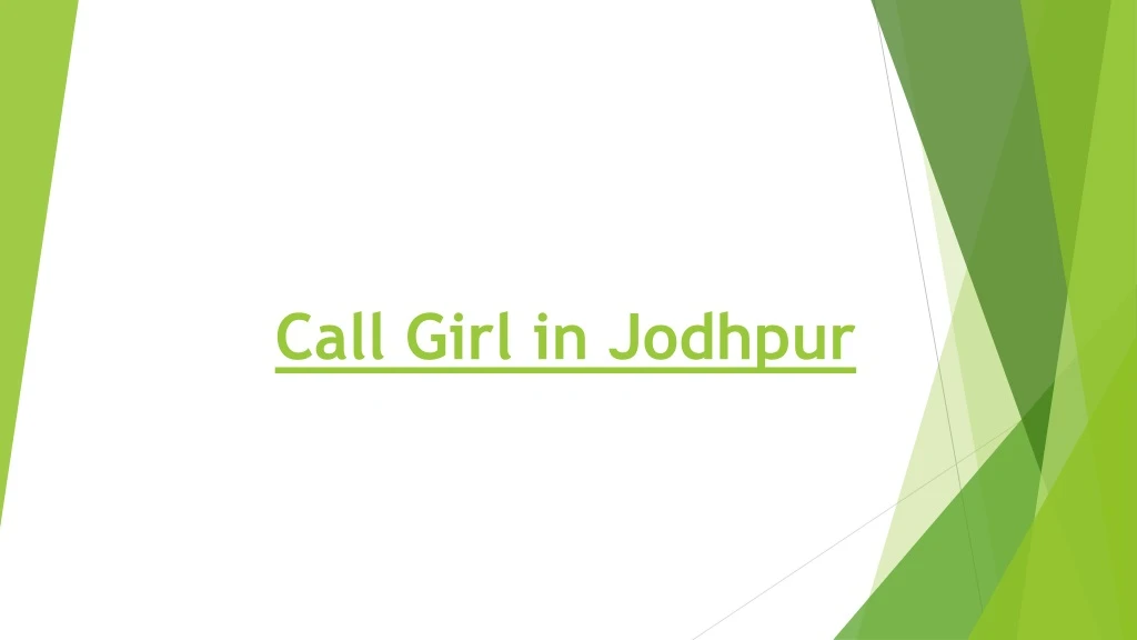 call girl in jodhpur