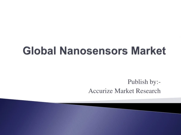 Nanosensors Market
