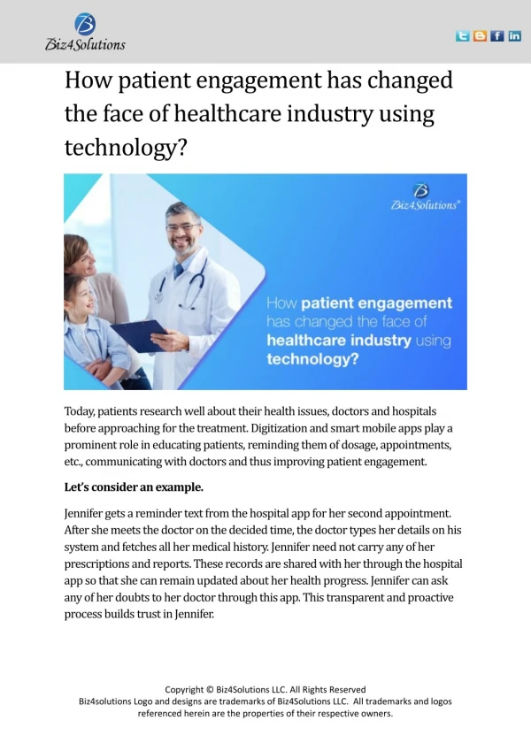 How patient engagement has changed the face of healthcare industry using technology?