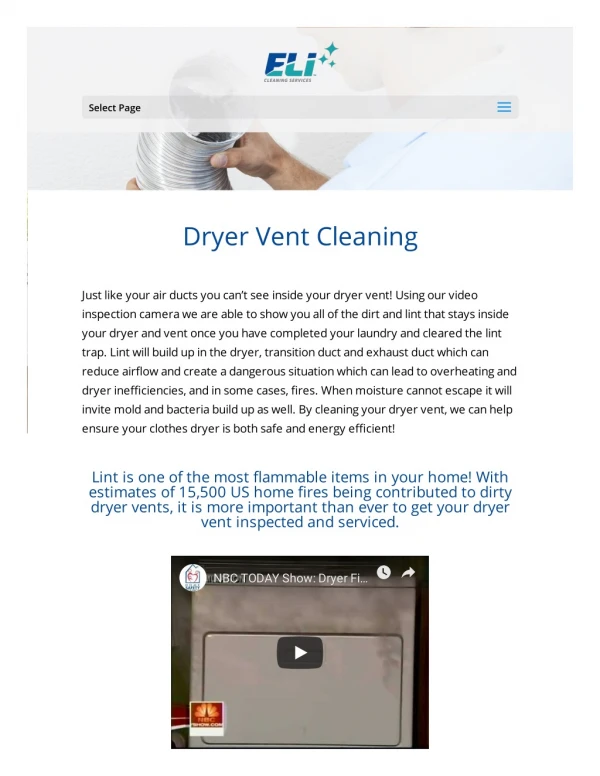 Get professional dryer vent cleaning