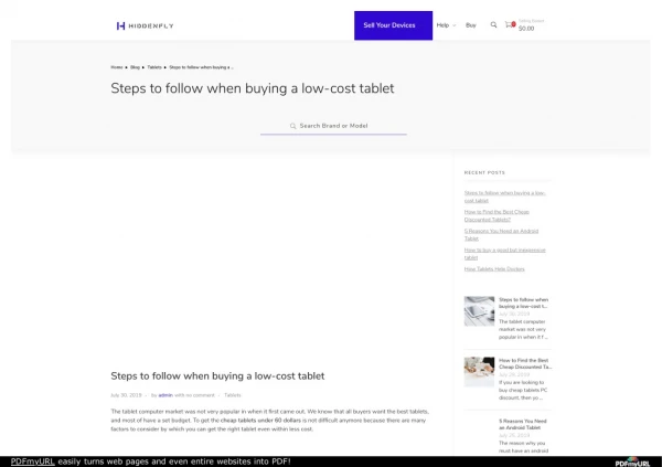Steps to follow when buying a low-cost tablet