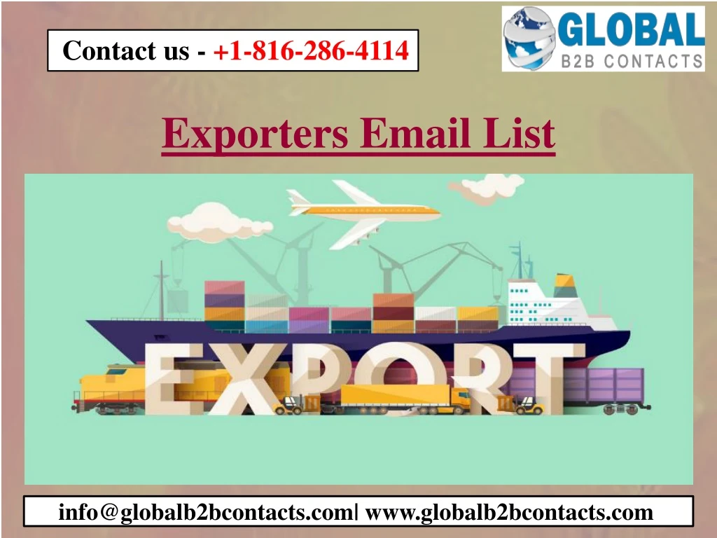 exporters email list