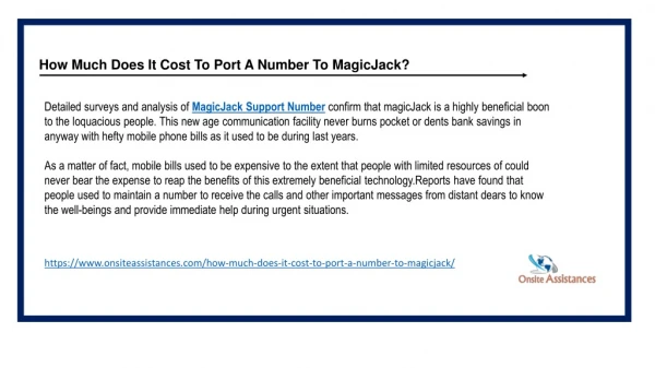How Much Does It Cost To Port A Number To MagicJack