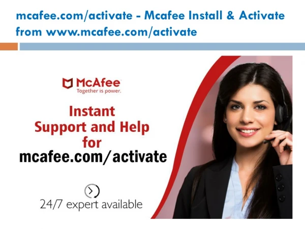 mcafee.com/activate - Mcafee Install & Activate from www.mcafee.com/activate