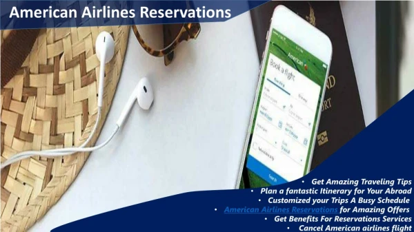 Get Airlines Tickets & Reservations form American Airlines Reservations
