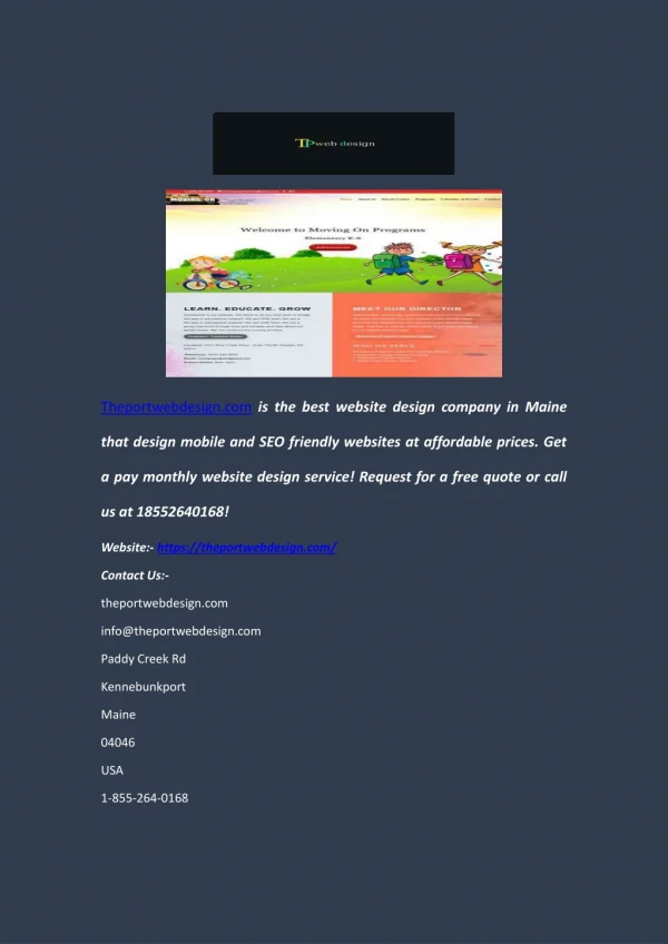 theportwebdesign com is the best website design