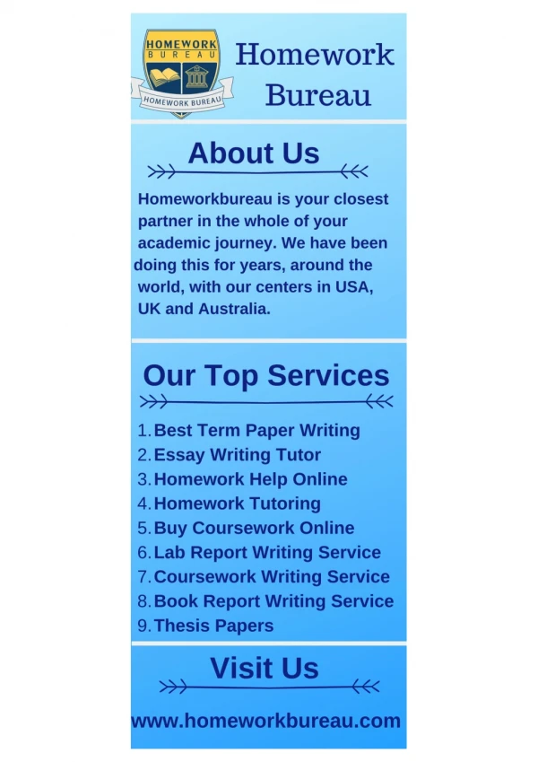 Best Online Homework, Assignment & Academic Help | Order Now