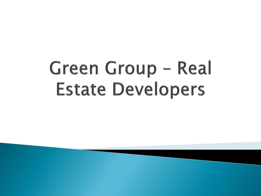 green group real estate developers