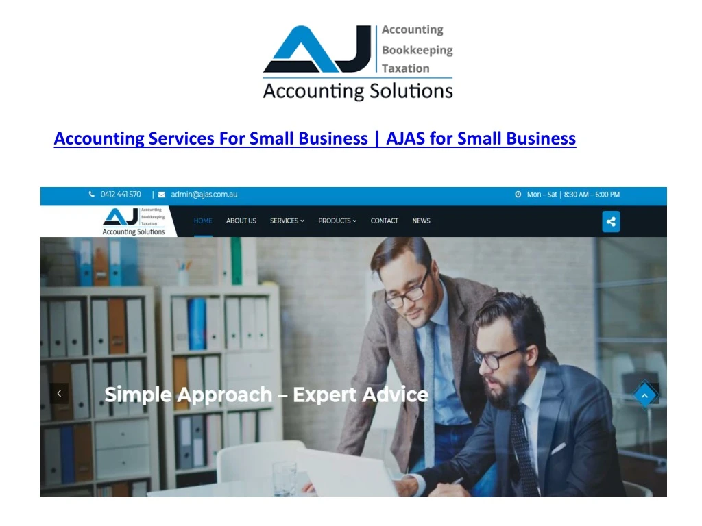 accounting services for small business ajas