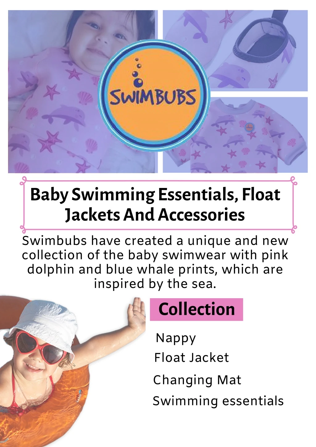 baby swimming essentials float jackets